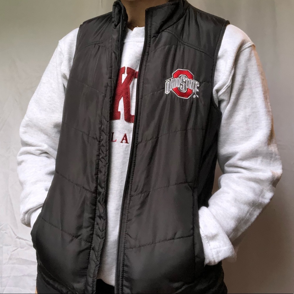 Ohio state puffer vest